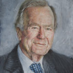 A painting of george h. W. Bush